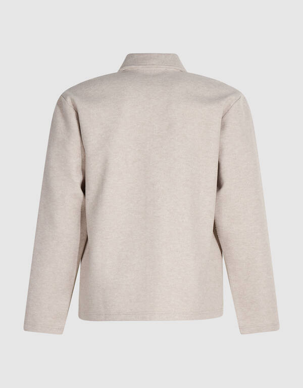 Soft Melange Overshirt Beige SHOEBY MEN