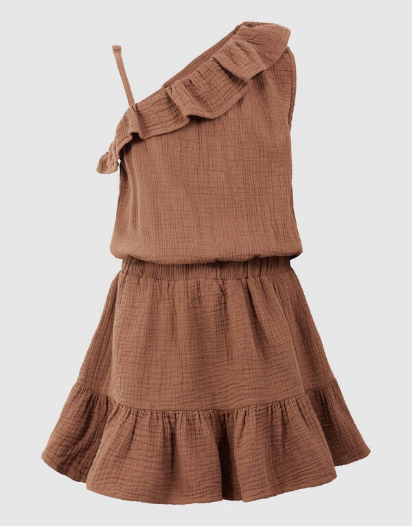 Structuur Playsuit Bruin SHOEBY GIRLS