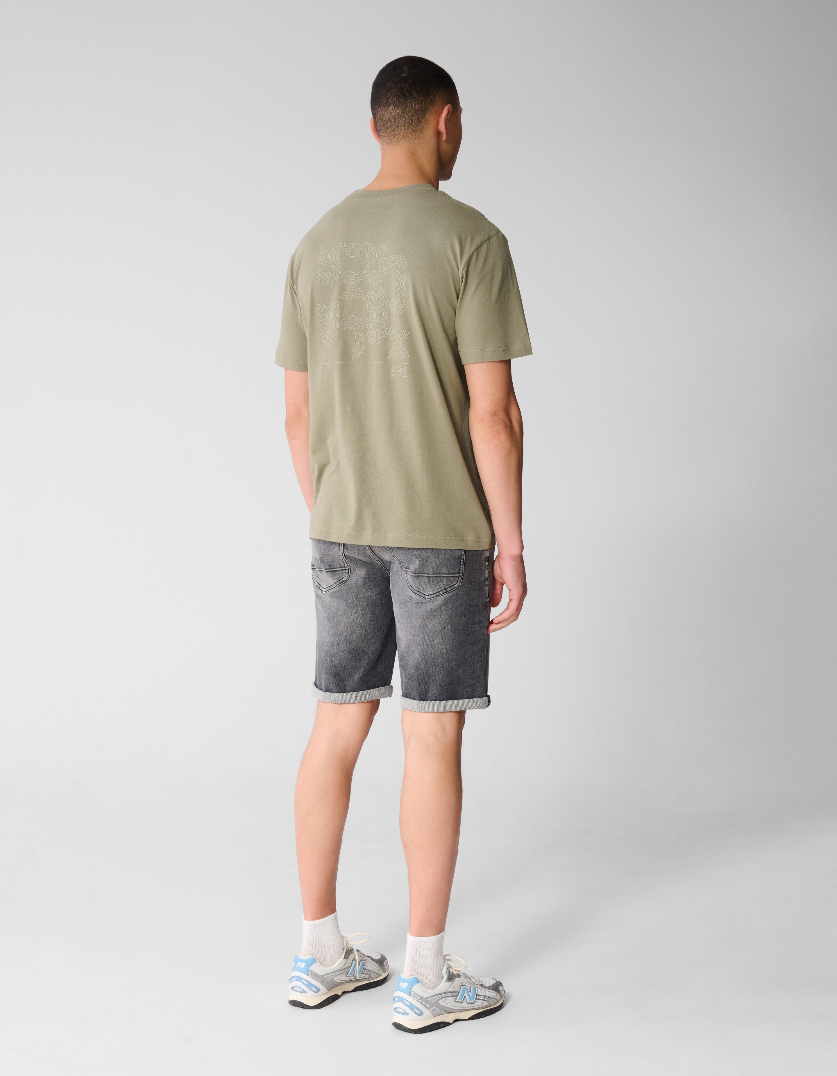 Wave Artwork T-shirt Khaki SHOEBY MEN