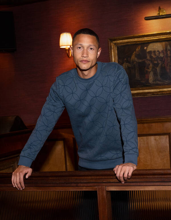 Flock Spark Sweater Blauw SHOEBY MEN