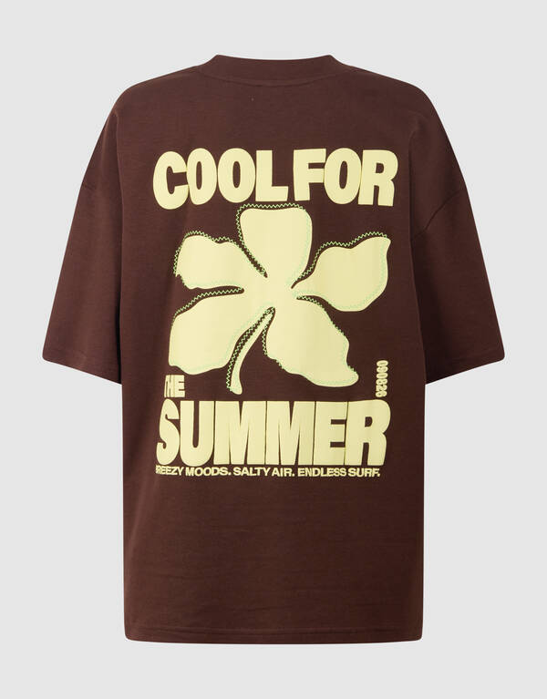 Cool Artwork T-shirt Donkerbruin SHOEBY BOYS