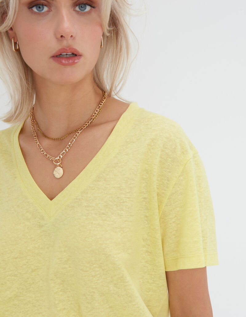 Linnen Mix T-shirt