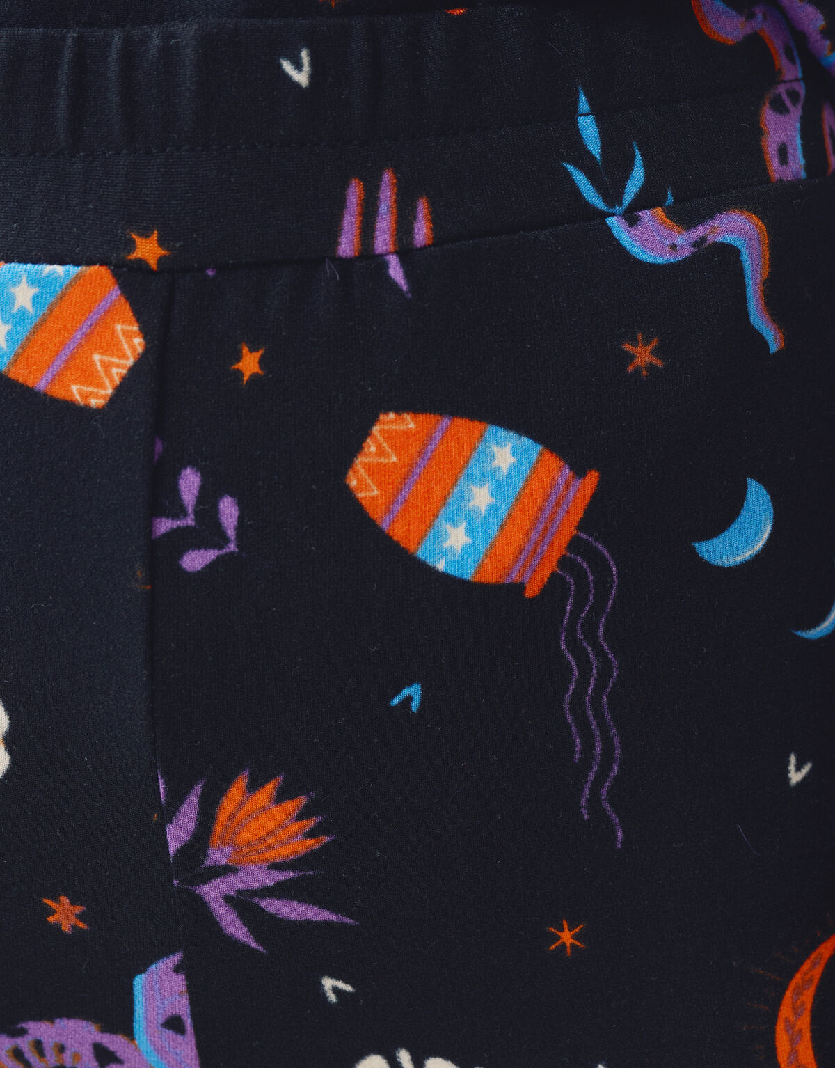 Printed Flared Legging Zwart SHOEBY GIRLS