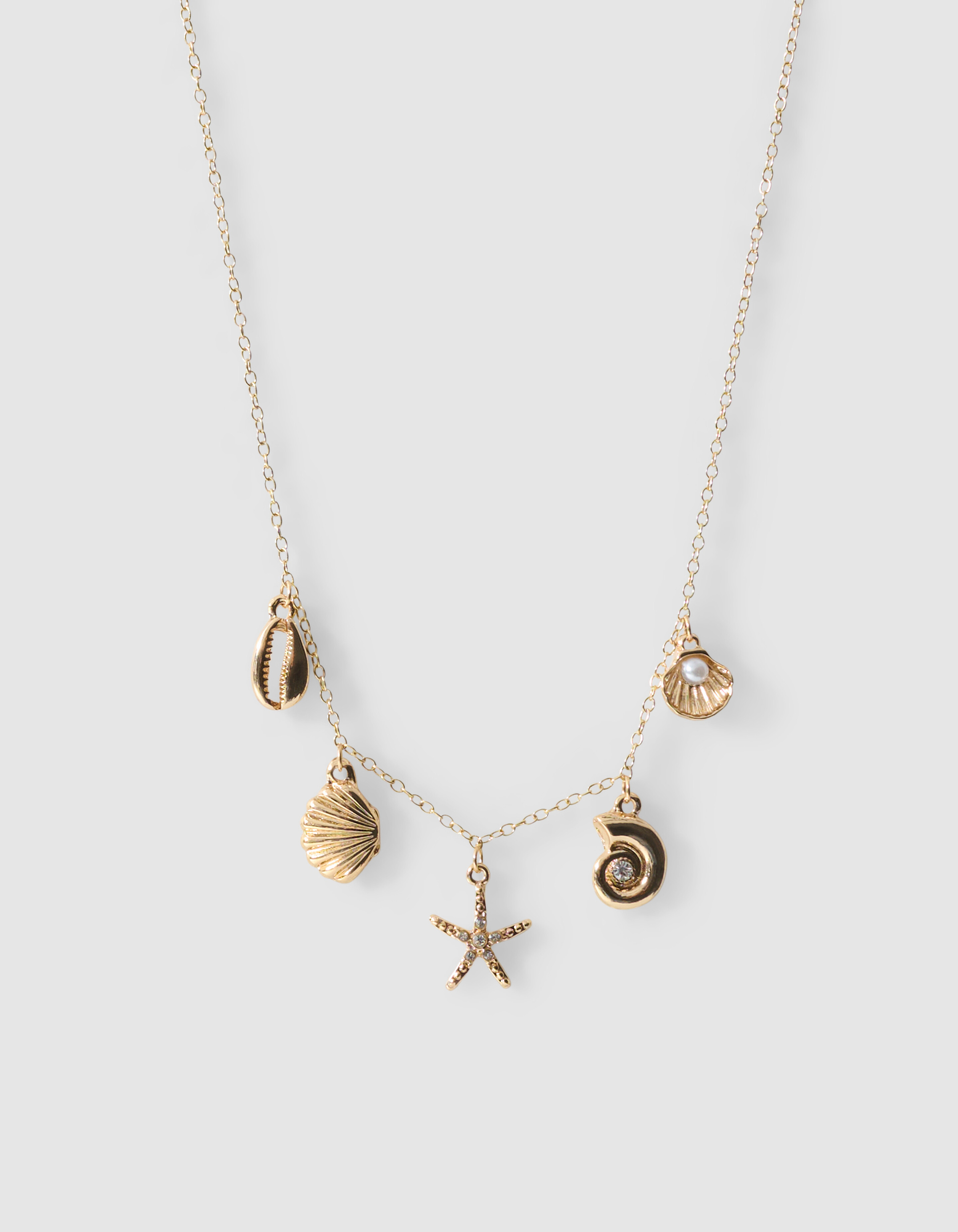 Shell Charm Ketting Goud SHOEBY ACCESSOIRES