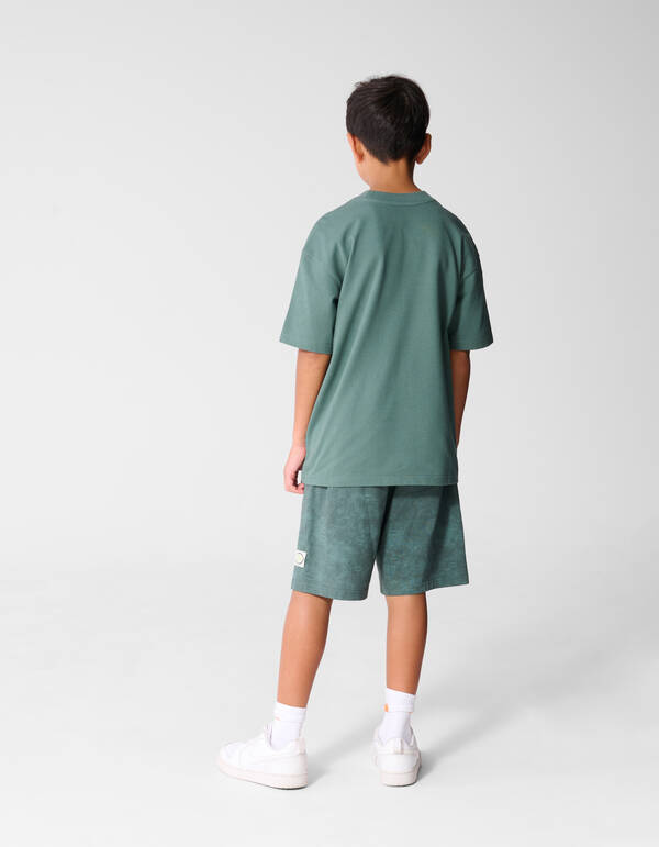 Minimal Tekst T-shirt Groen SHOEBY BOYS