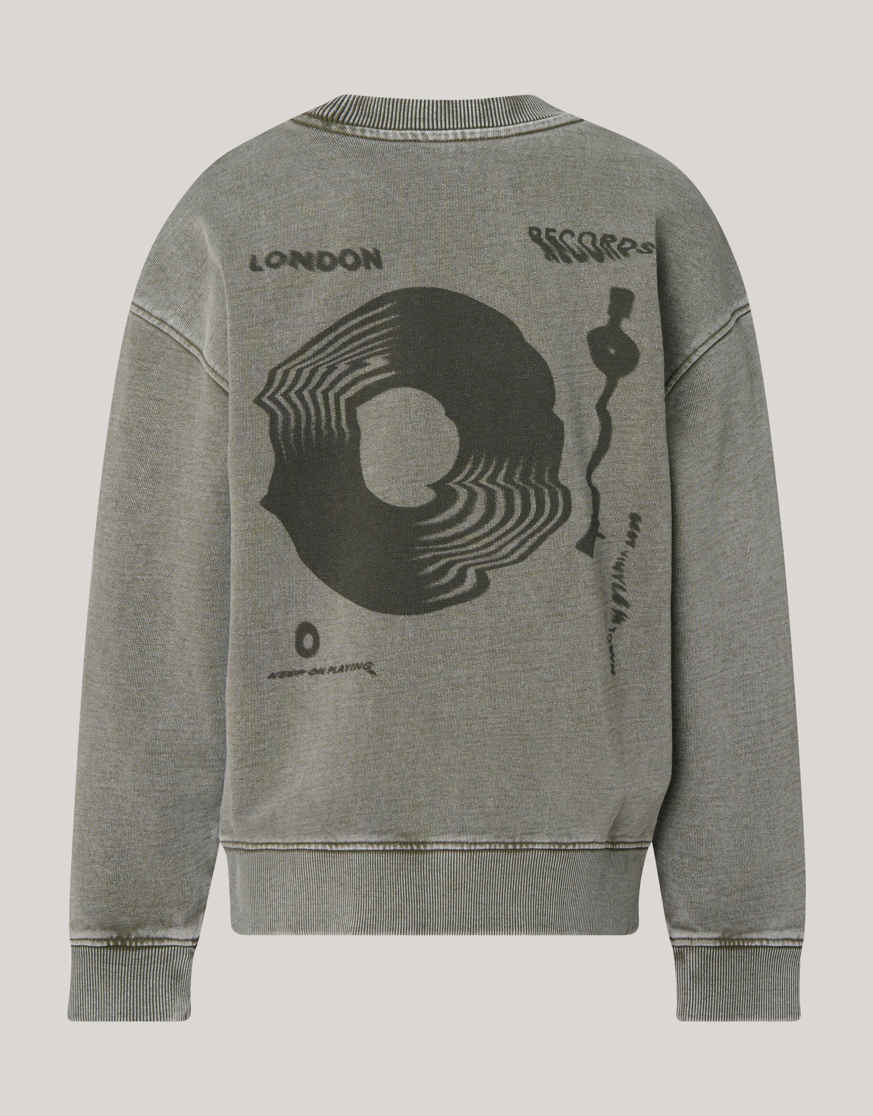 Tekstprint Sweater Donkergrijs SHOEBY BOYS