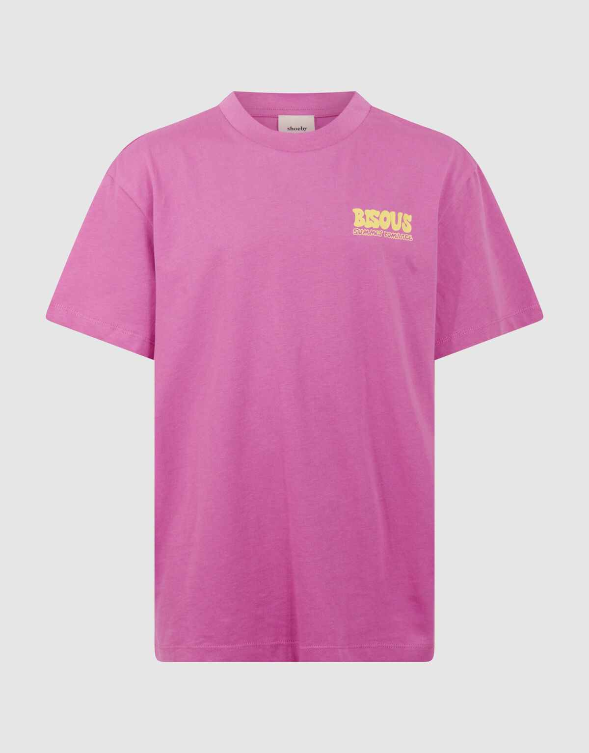 Bisous Artwork T-shirt Paars SHOEBY GIRLS