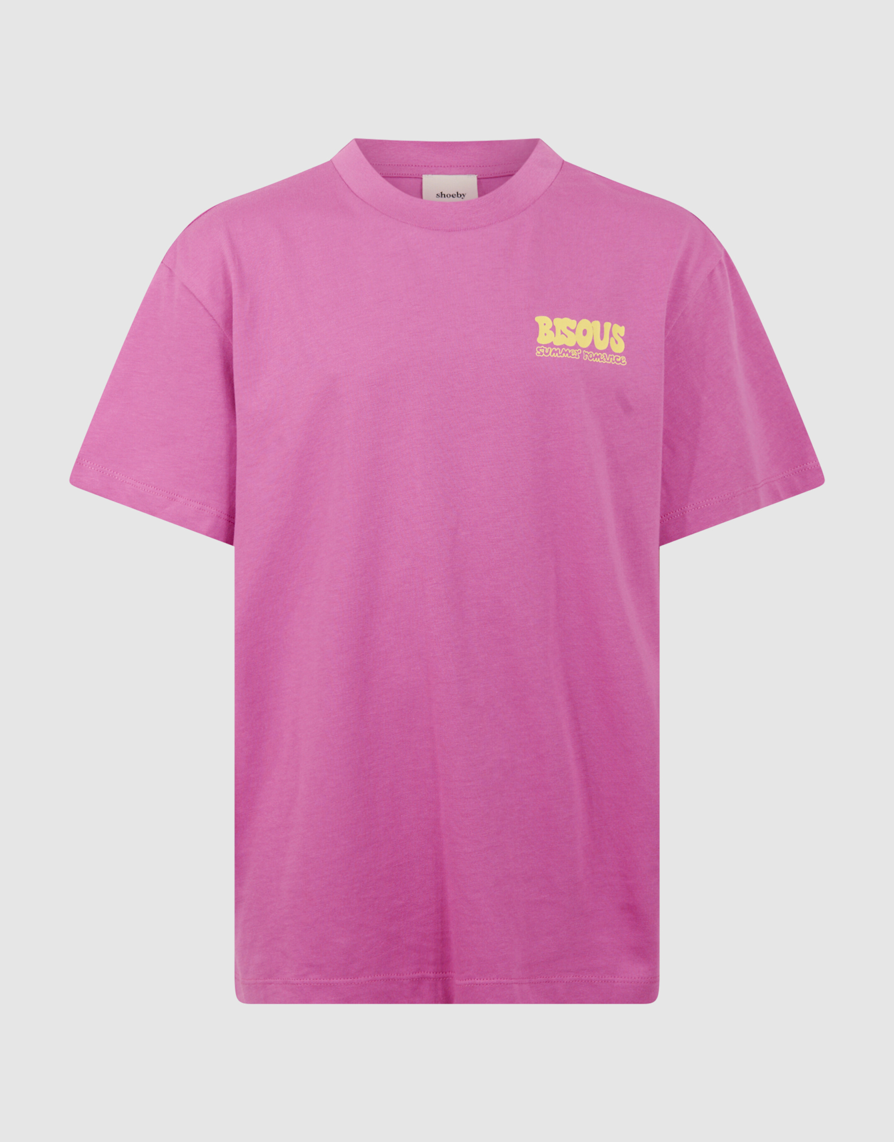 Bisous Artwork T-shirt Paars SHOEBY GIRLS