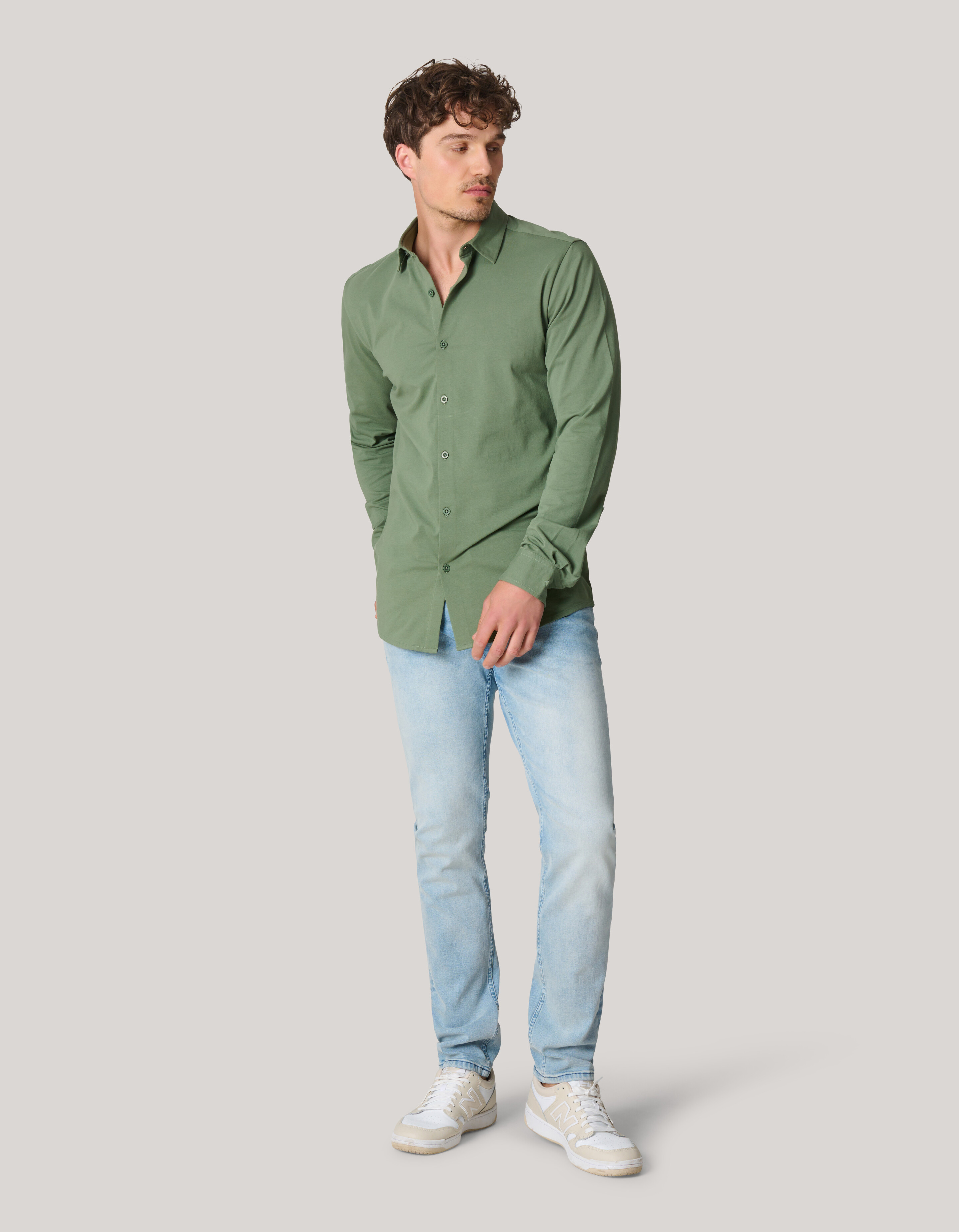 Slim Fit Jeans Lichtblauw L32 SHOEBY MEN