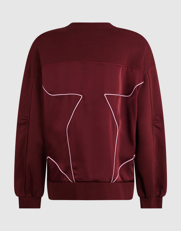 Athletic Artwork Sweater Donkerrood SHOEBY WOMEN