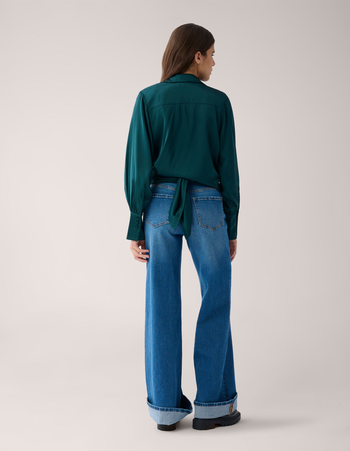 Knot Blouse Groen By Mieke SHOEBY WOMEN