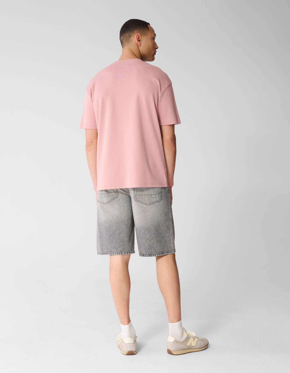 Logo Pocket T-shirt Roze SHOEBY MEN