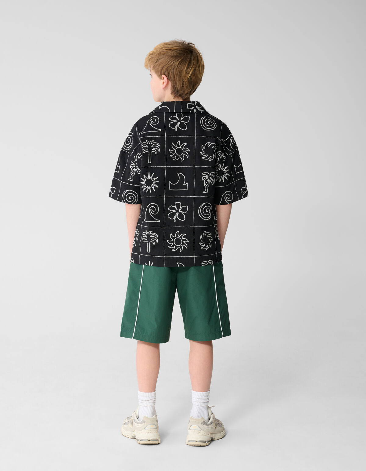 Embroidery Overhemd Zwart SHOEBY BOYS