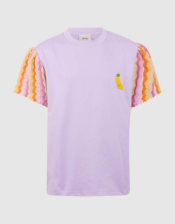Banana T-shirt Paars SHOEBY GIRLS