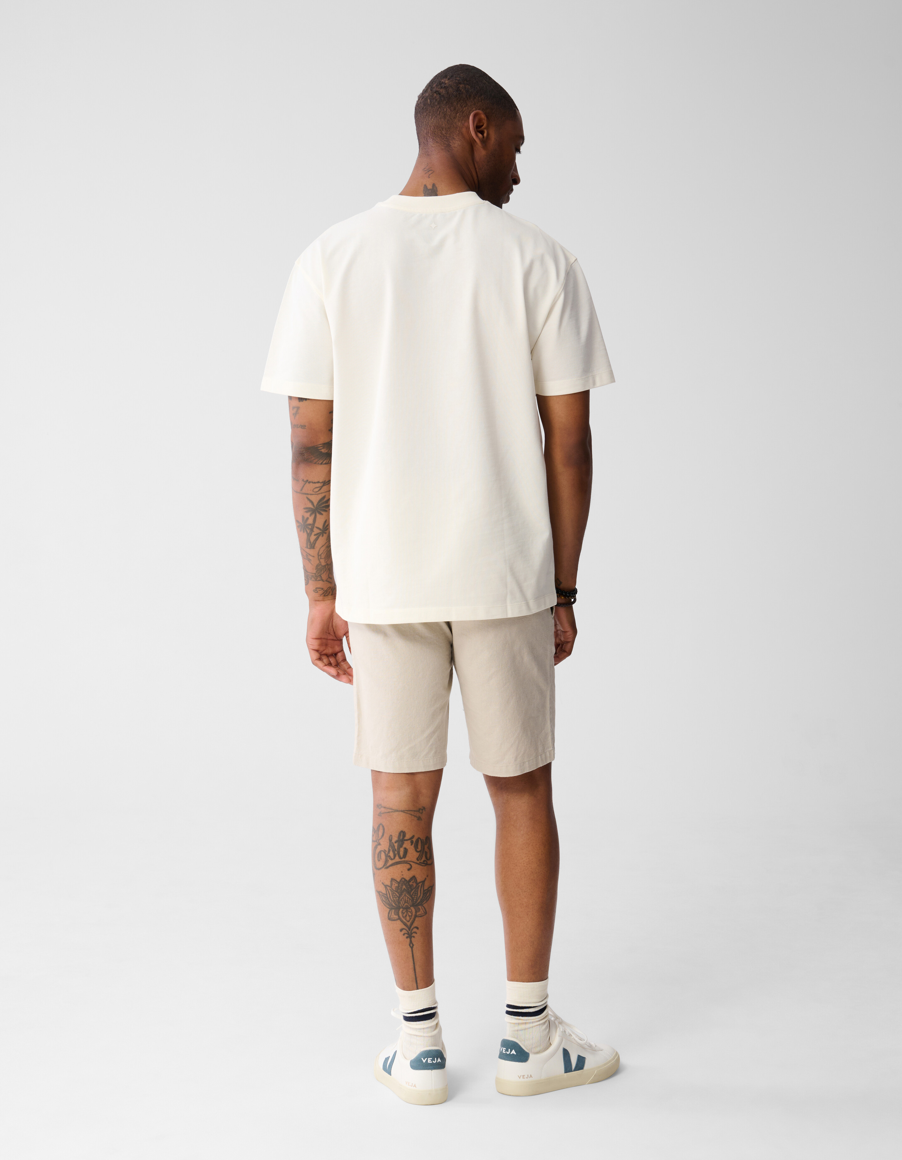 Jersey T-shirt Gebroken Wit SHOEBY MEN