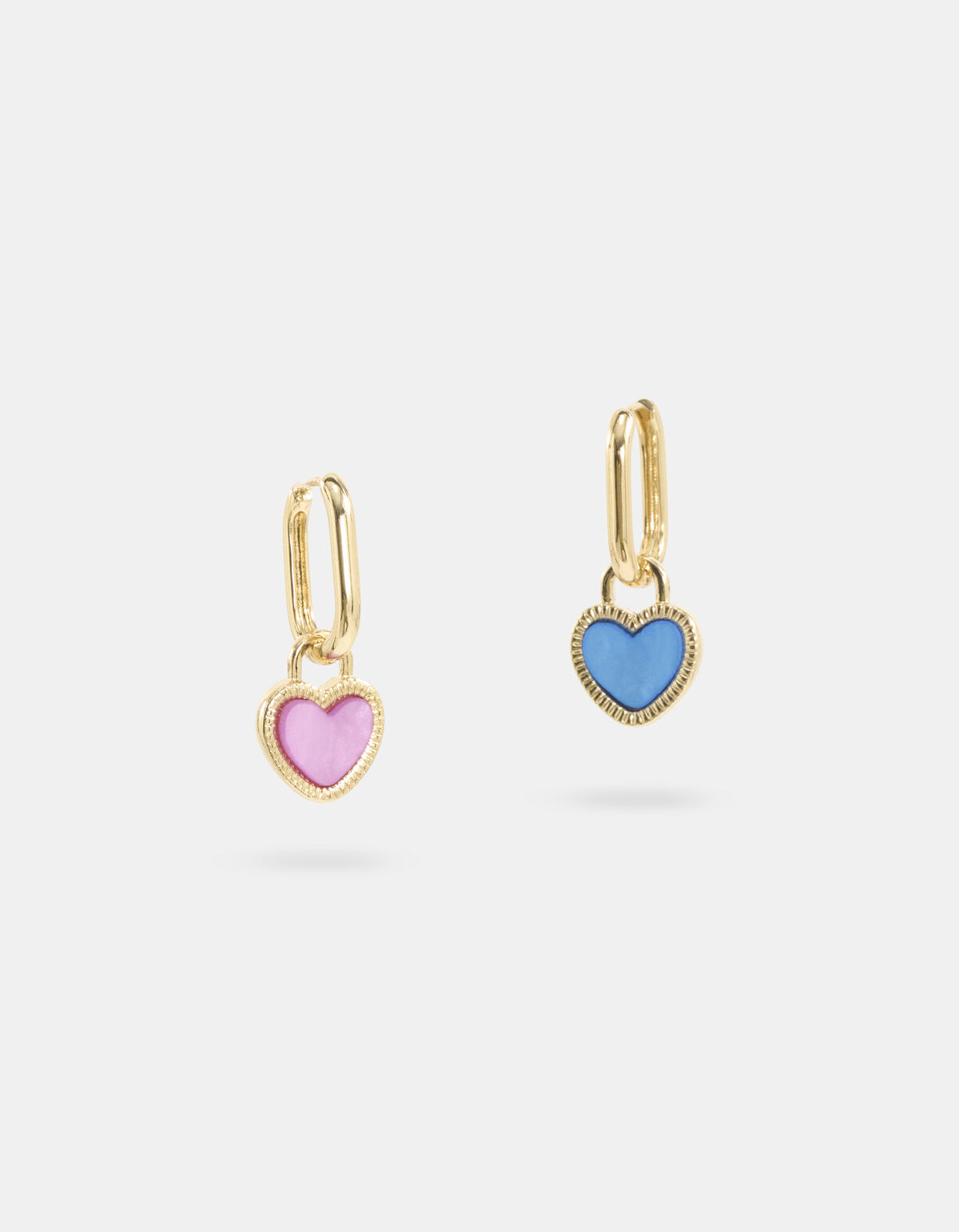 Two Colored Heart Oorbellen Goud SHOEBY ACCESSOIRES