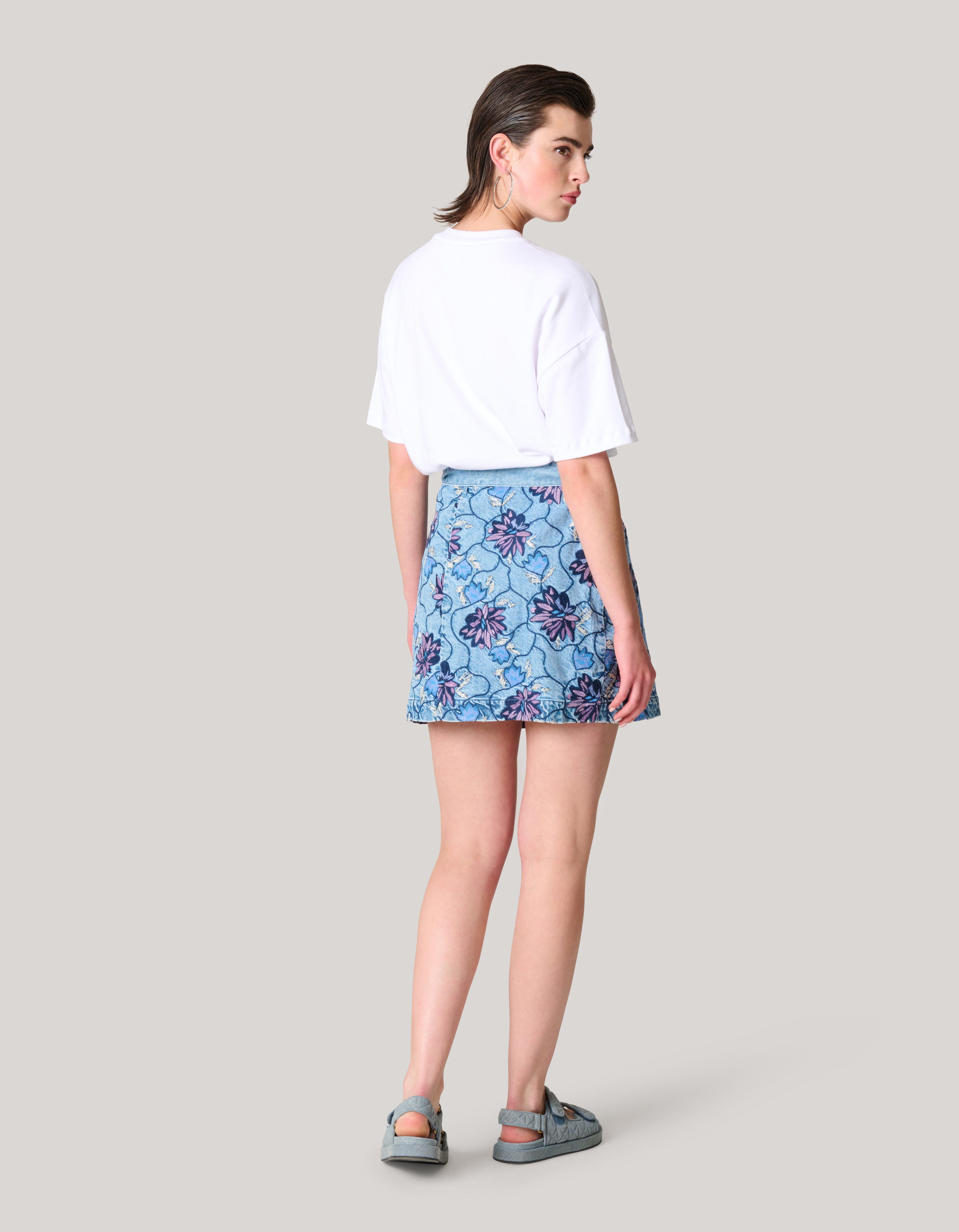 Embroidery Denim Rok SHOEBY WOMEN