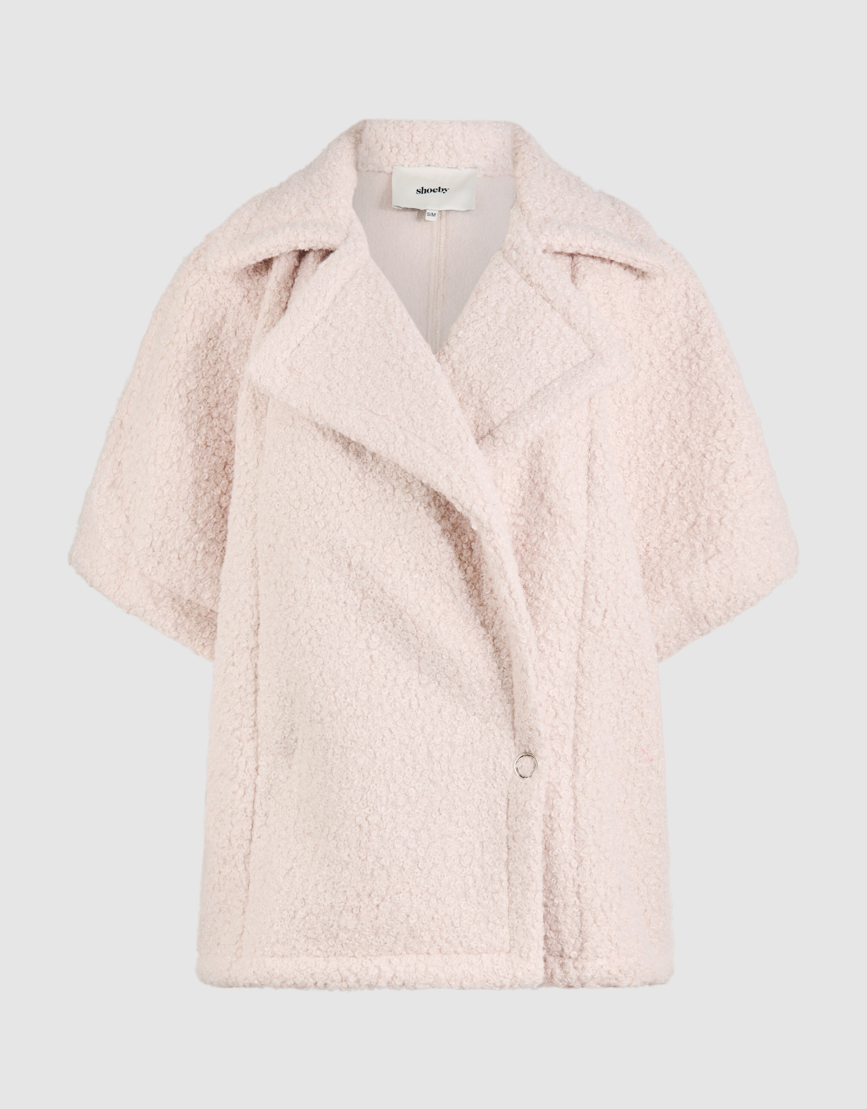Oversized Teddy Gilet Gebroken Wit SHOEBY WOMEN