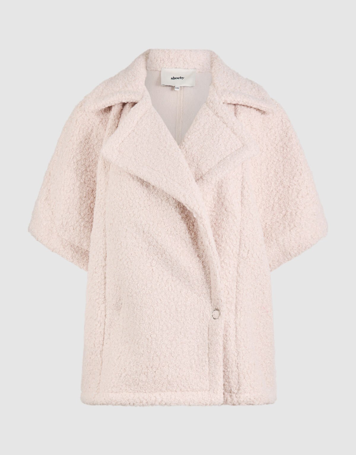 Oversized Teddy Gilet Gebroken Wit SHOEBY WOMEN