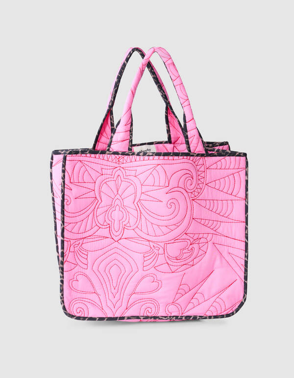 Quilted Mix Tas Roze SHOEBY ACCESSOIRES