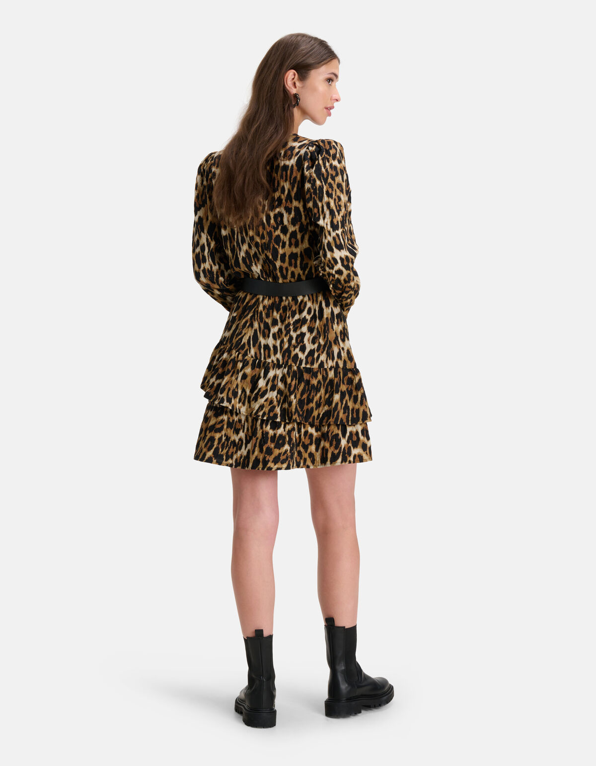 Leopard Print Jurk Bruin SHOEBY WOMEN