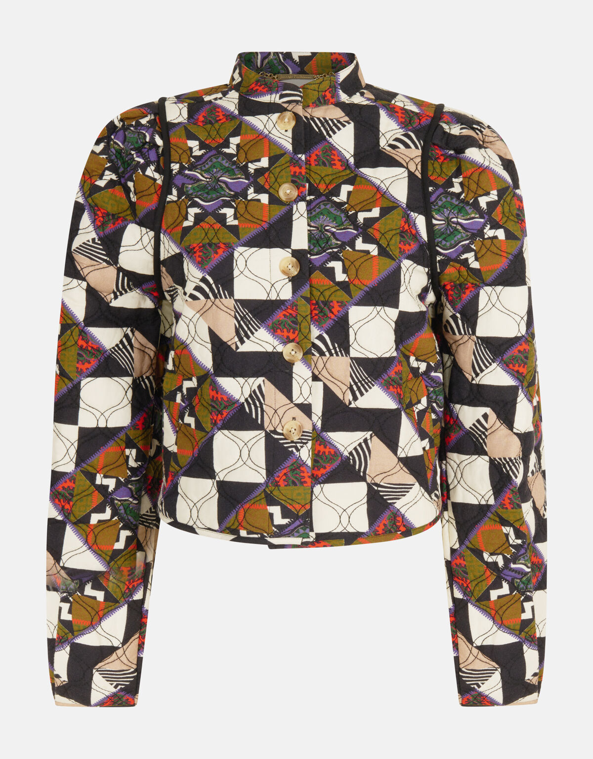 Quilted Embroidery Jack Gebroken Wit By Lonneke SHOEBY WOMEN