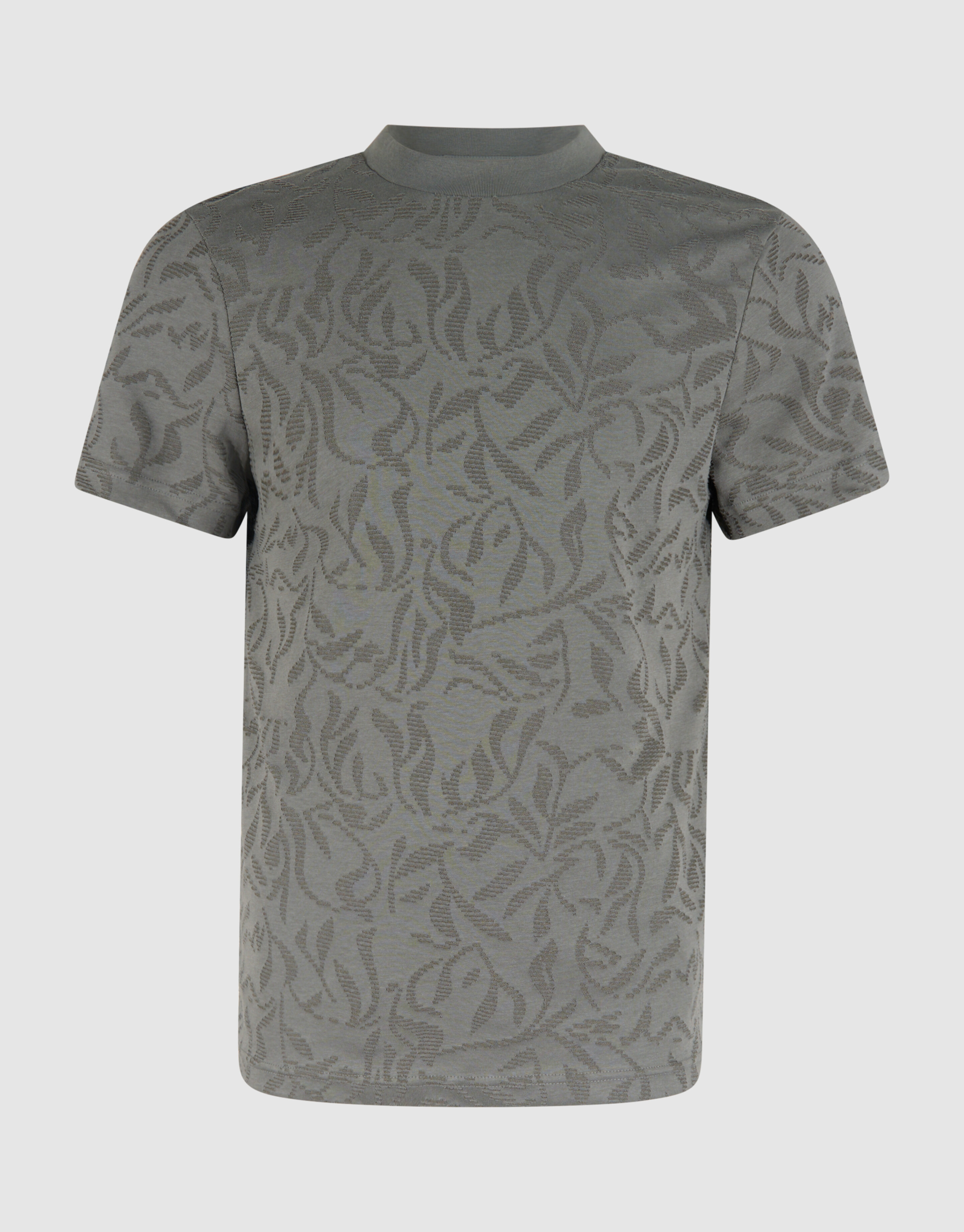 Structuur T-shirt Donkergroen SHOEBY MEN