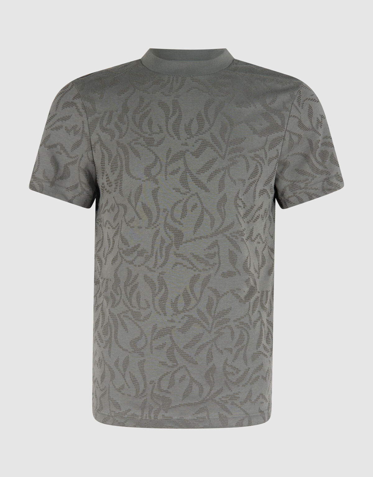 Structuur T-shirt Donkergroen SHOEBY MEN