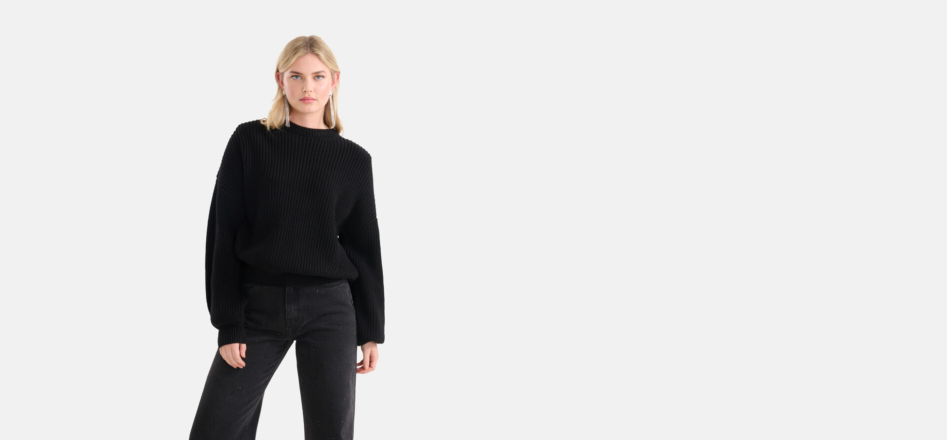 Gebreide Trui Zwart SHOEBY WOMEN