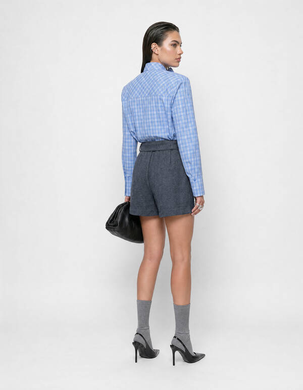 Belted Short Grijs SHOEBY WOMEN