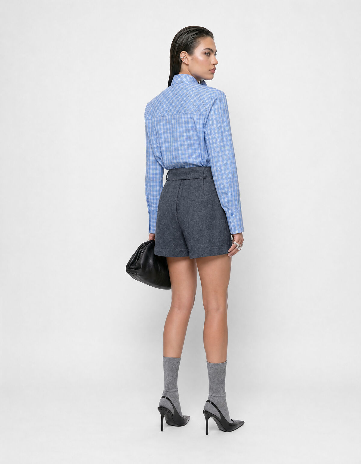 Belted Short Grijs SHOEBY WOMEN