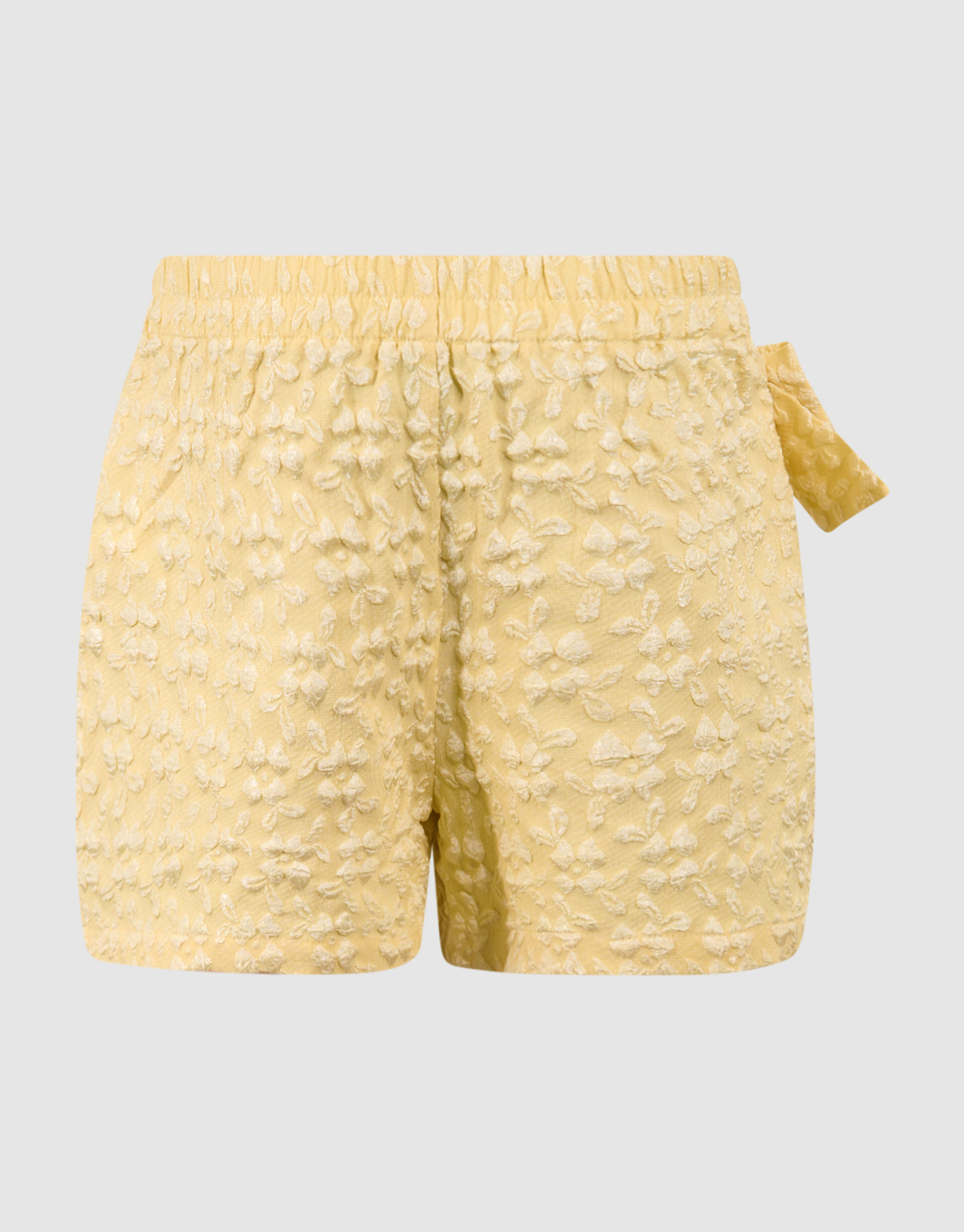 Jacquard Flower Short Lichtgeel SHOEBY GIRLS
