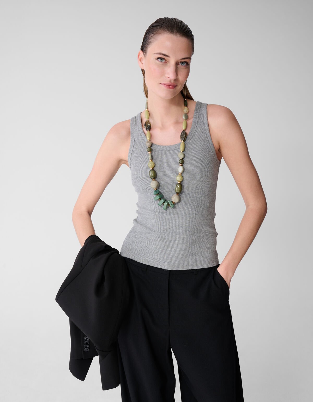 Multi Beaded Ketting Groen By Lonneke SHOEBY ACCESSOIRES