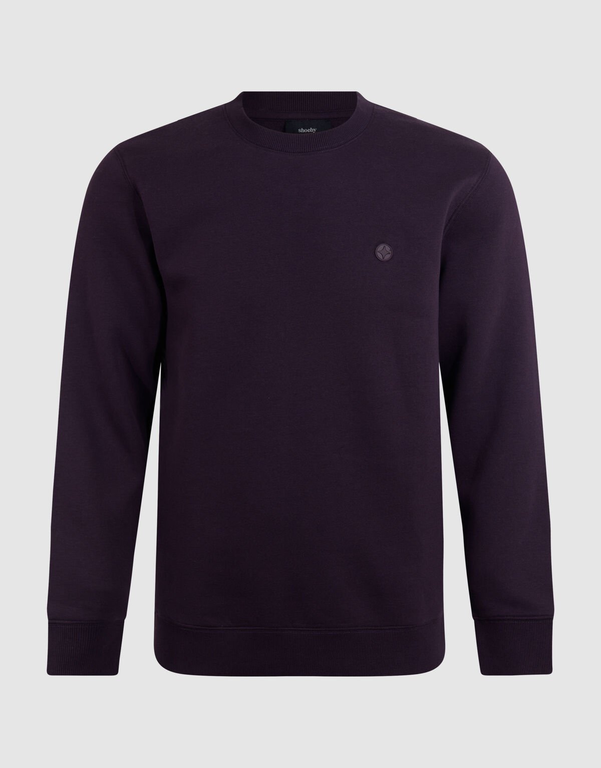 Badge Sweater Donkerrood SHOEBY MEN