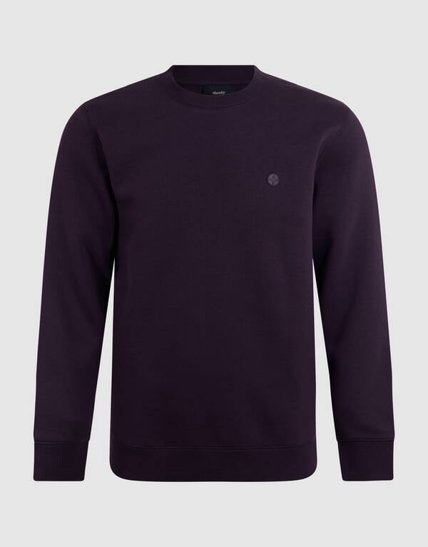 Badge Sweater Donkerrood SHOEBY MEN