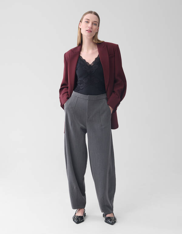 Balloon Fit Broek Donkergrijs SHOEBY WOMEN