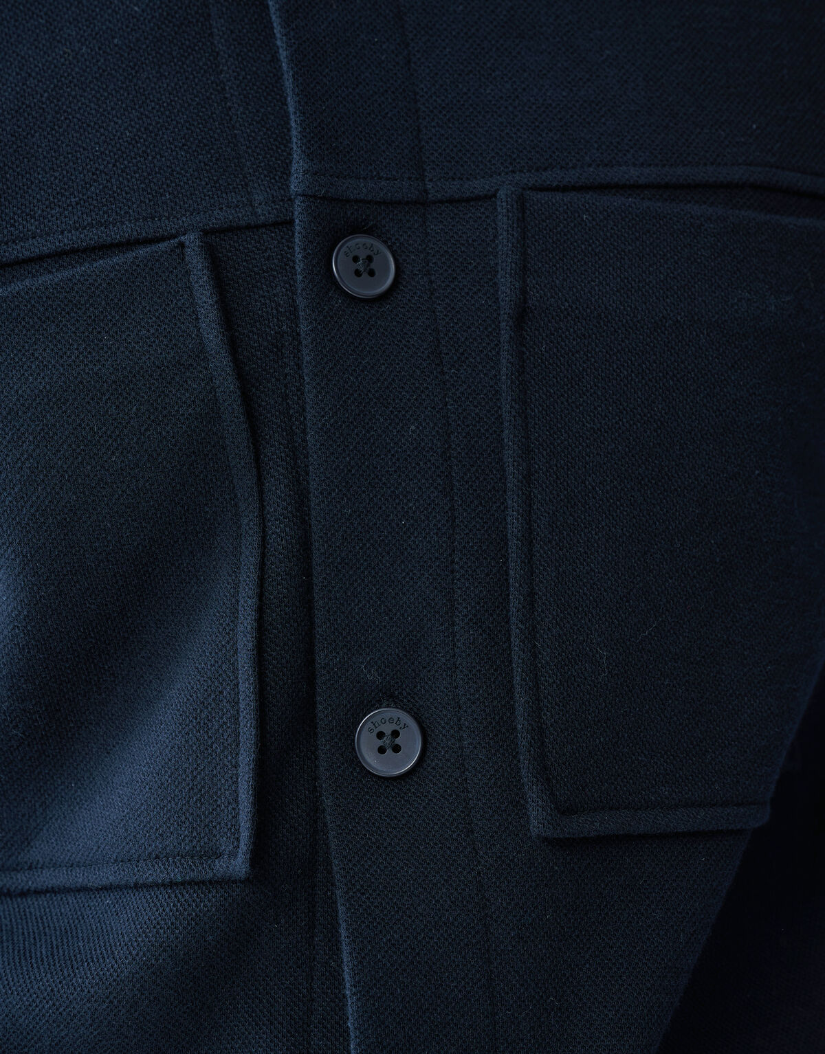 Pique Overshirt Zwart SHOEBY MEN