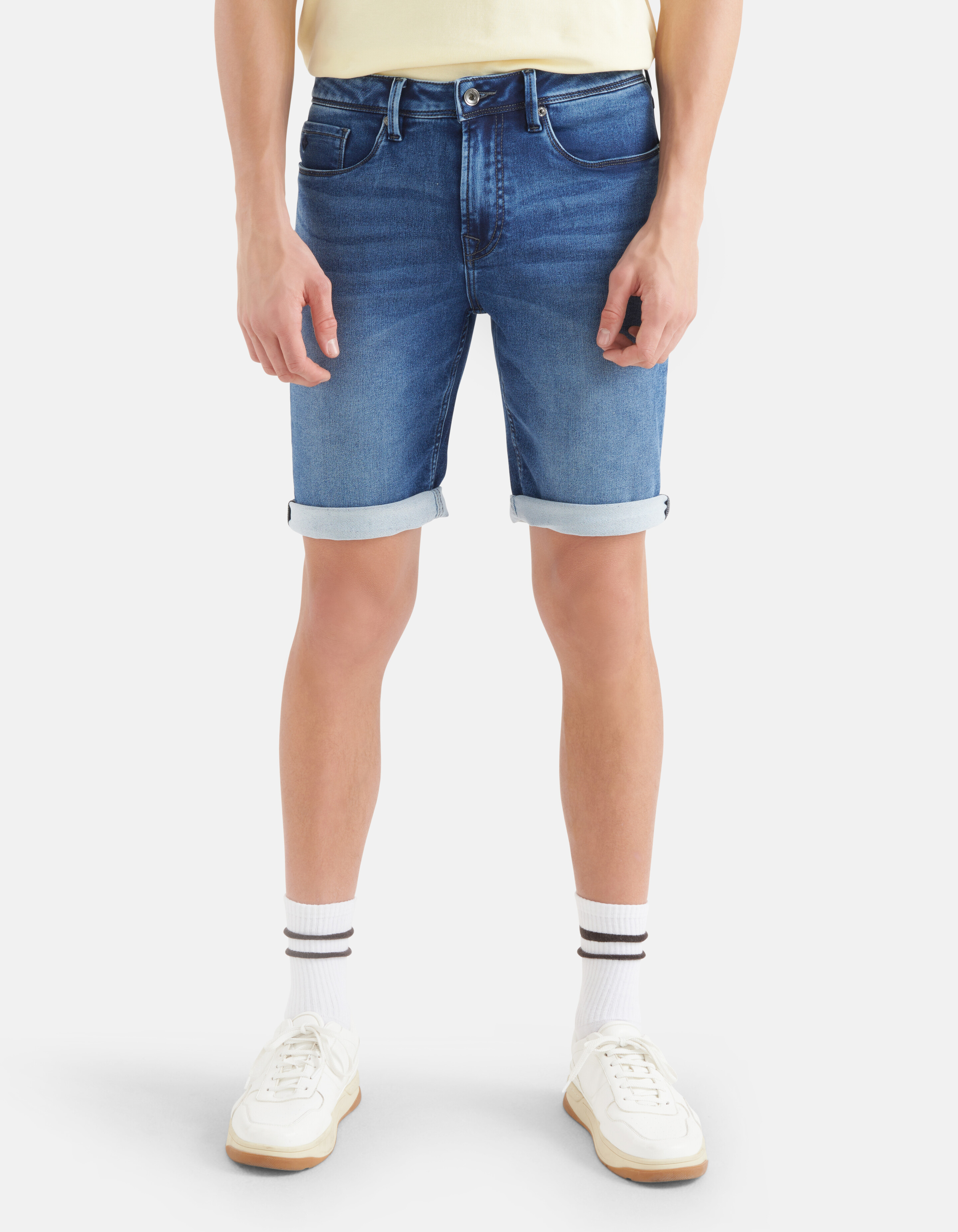 Jog Denim Short Donkerblauw SHOEBY MEN