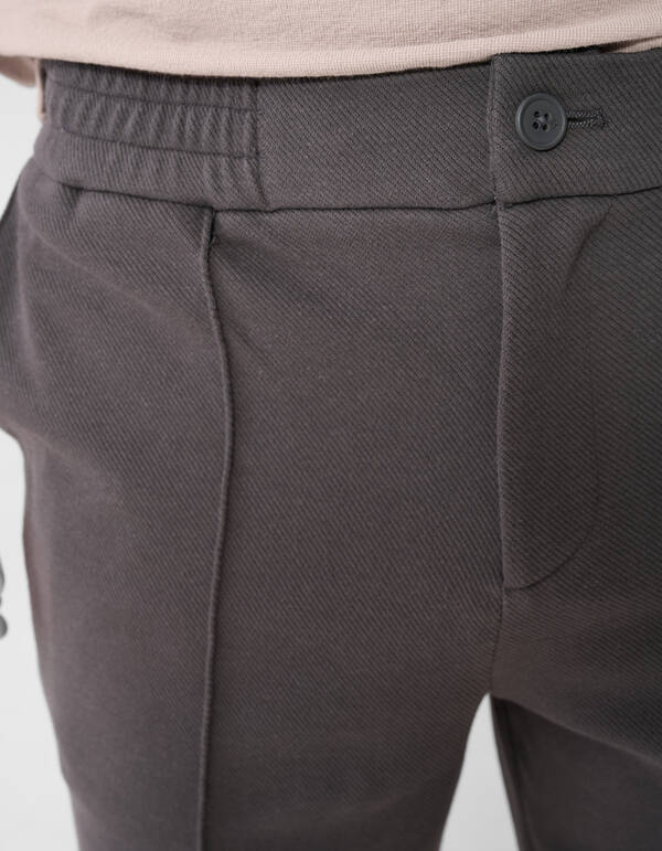 Structuur Regular Fit Short Donkergrijs SHOEBY MEN