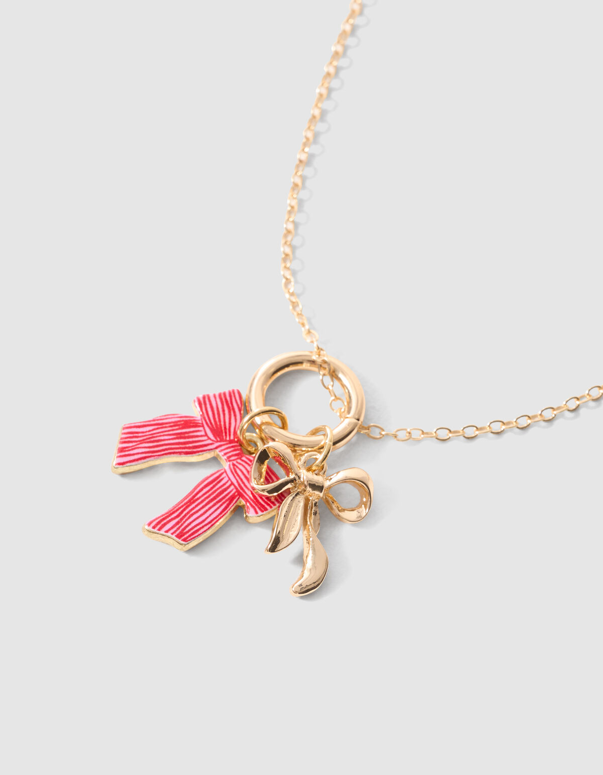 Double Bow Ketting Goud SHOEBY ACCESSOIRES