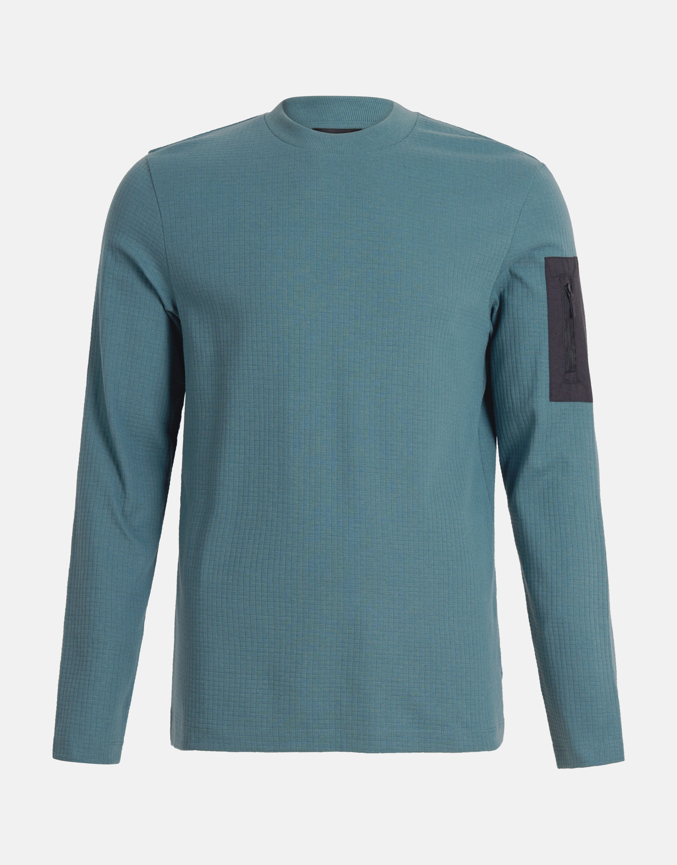 Jersey Structuur Longsleeve Blauw SHOEBY MEN