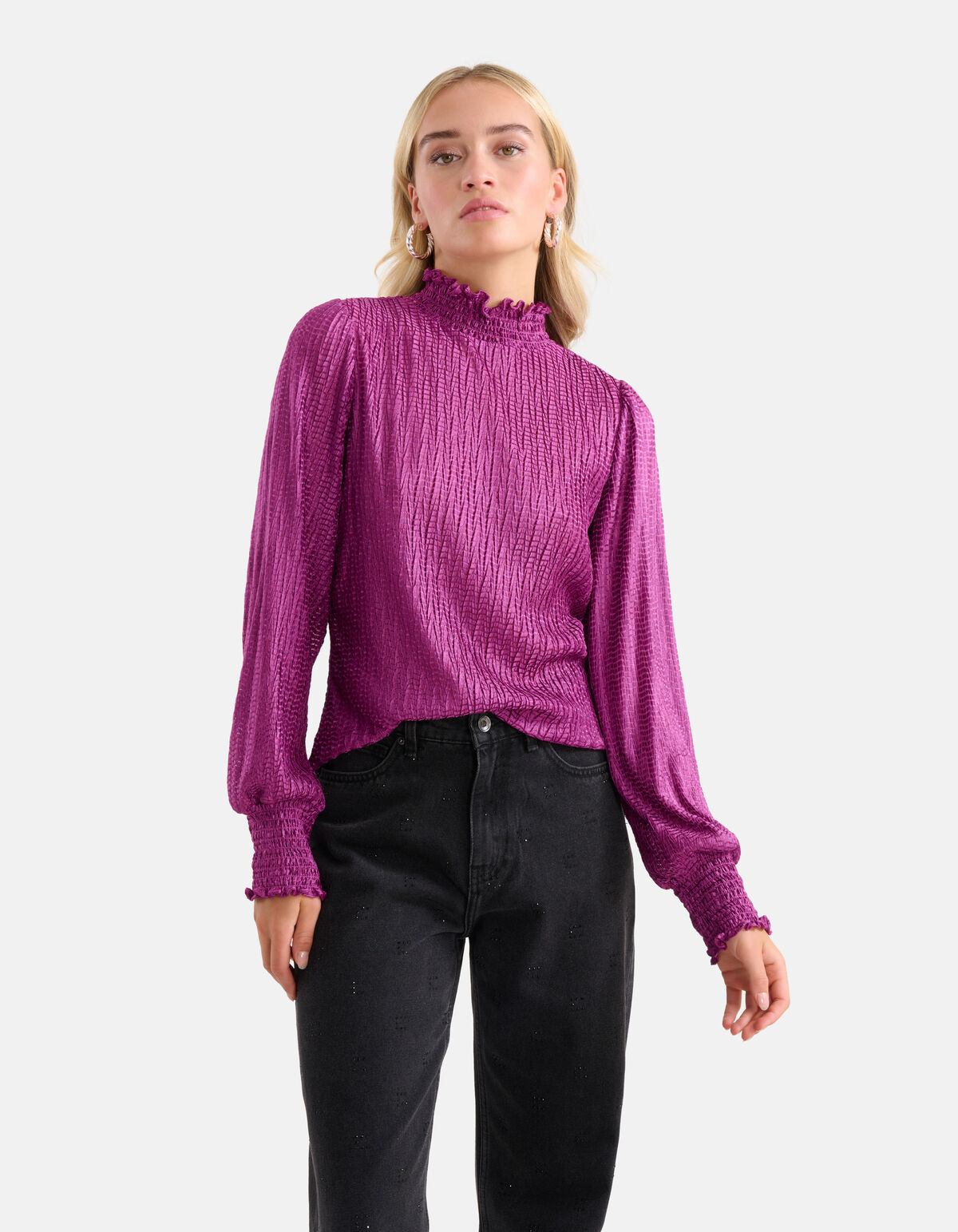 Structuur Top Paars SHOEBY WOMEN