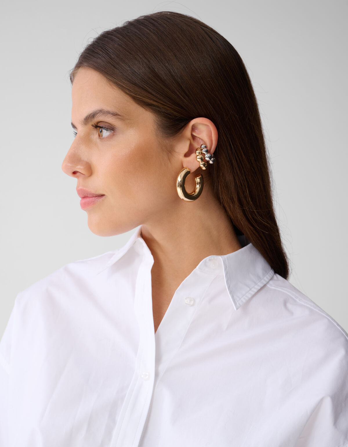 Puffed Earcuff Set Goud SHOEBY ACCESSOIRES