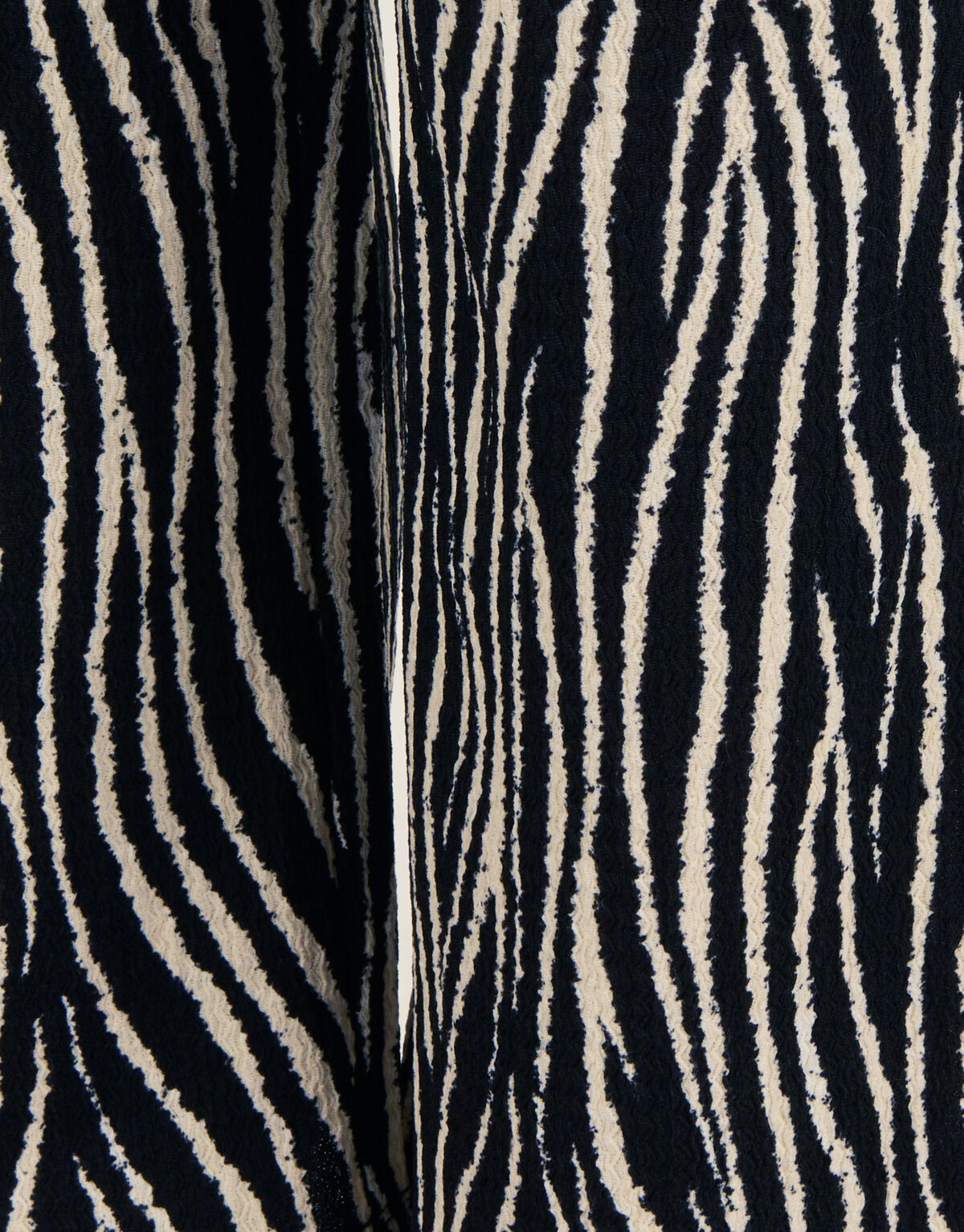 Zebra Crinkle Palazzo Broek Zwart SHOEBY GIRLS