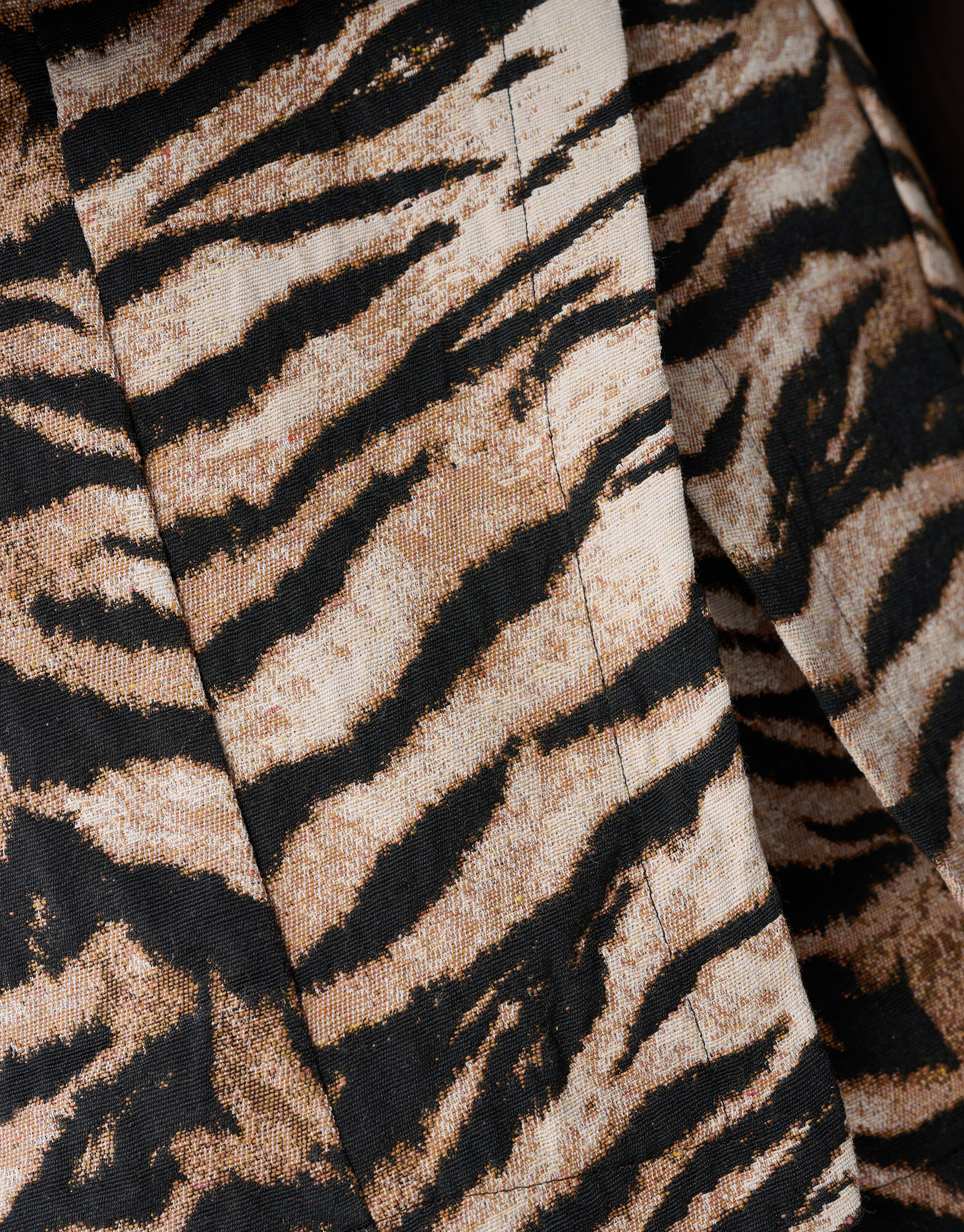 Jacquard Tiger Mini Rok Lichtbruin SHOEBY WOMEN