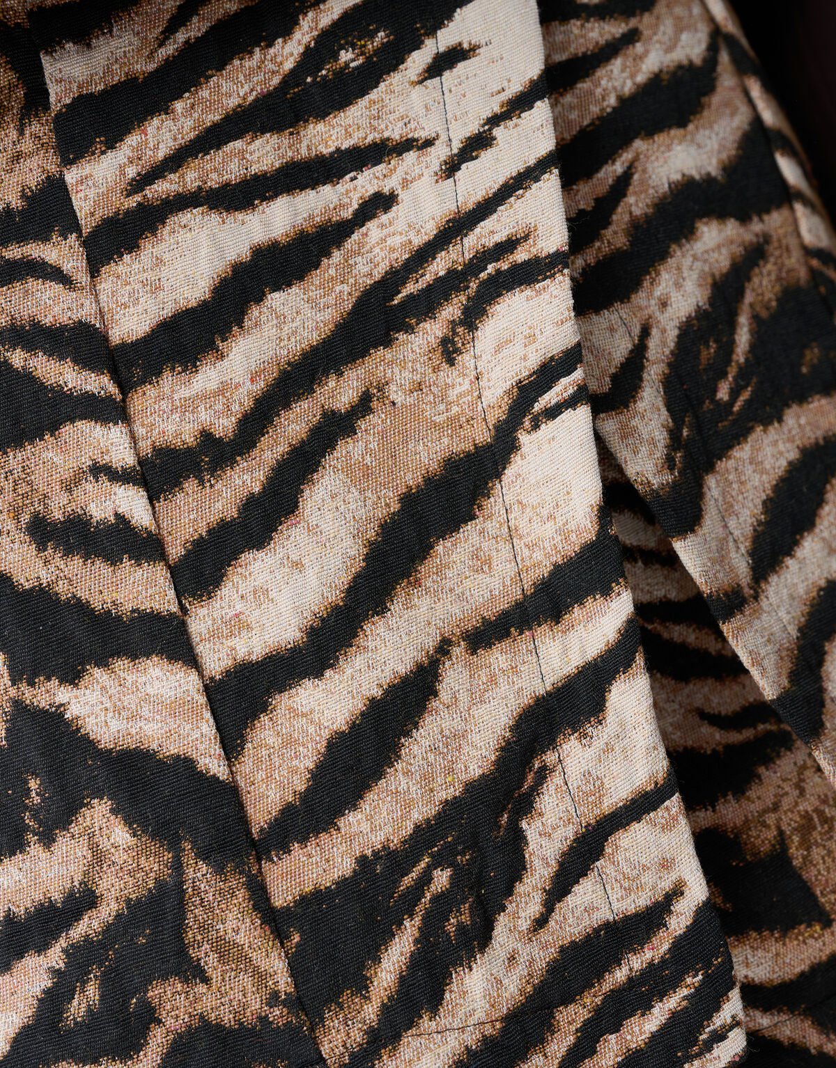 Jacquard Tiger Mini Rok Lichtbruin SHOEBY WOMEN
