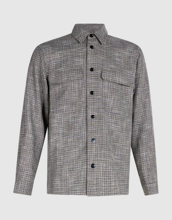 Geruit Overshirt Grijs SHOEBY MEN