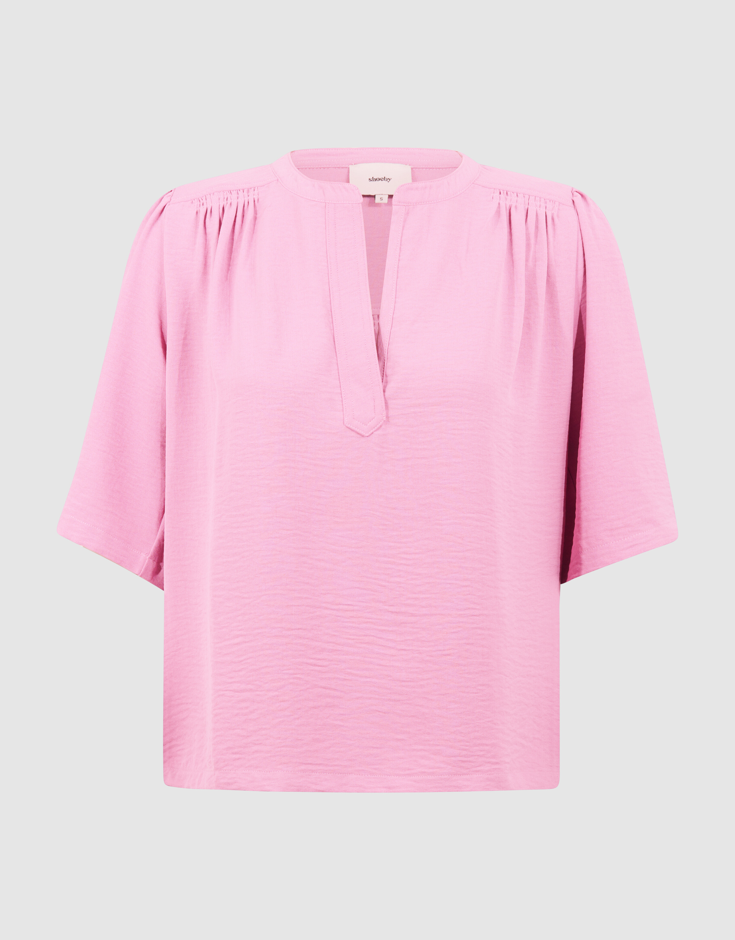 Twist Piping Top Roze SHOEBY WOMEN