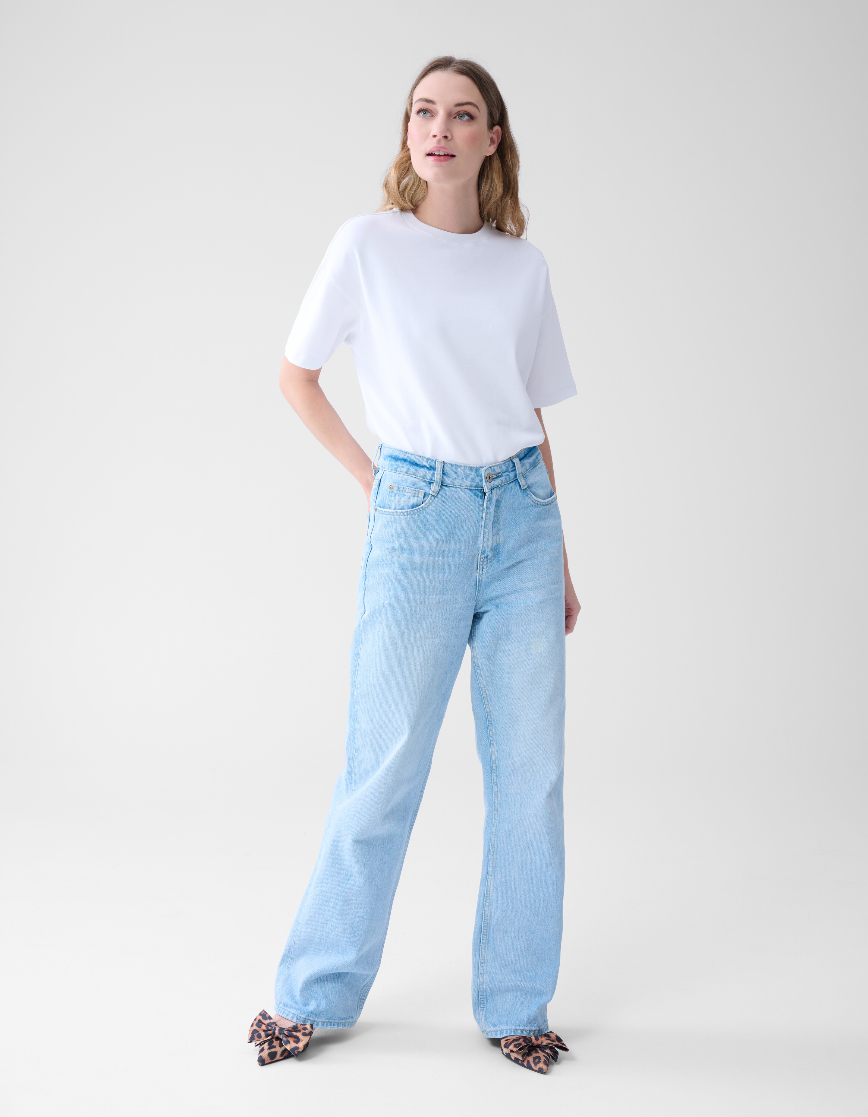 Wide Leg Jeans Bleached SHOEBY WOMEN