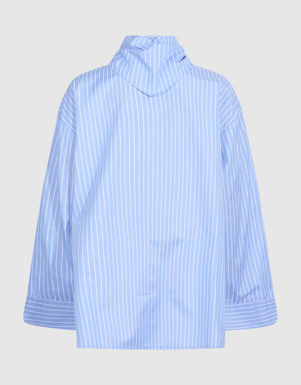 Long Scarf Blouse Blauw SHOEBY GIRLS